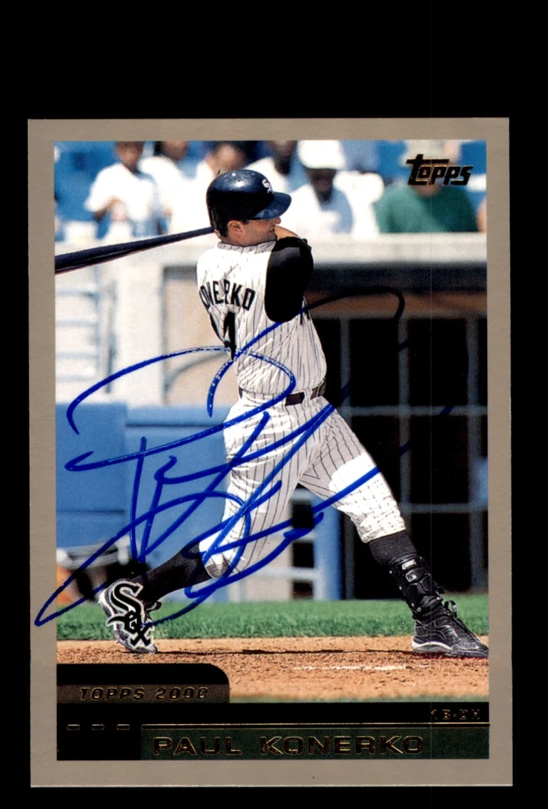 Signed Baseball Card Auto 2000 Topps #286 Paul Konerko Chicago White Sox