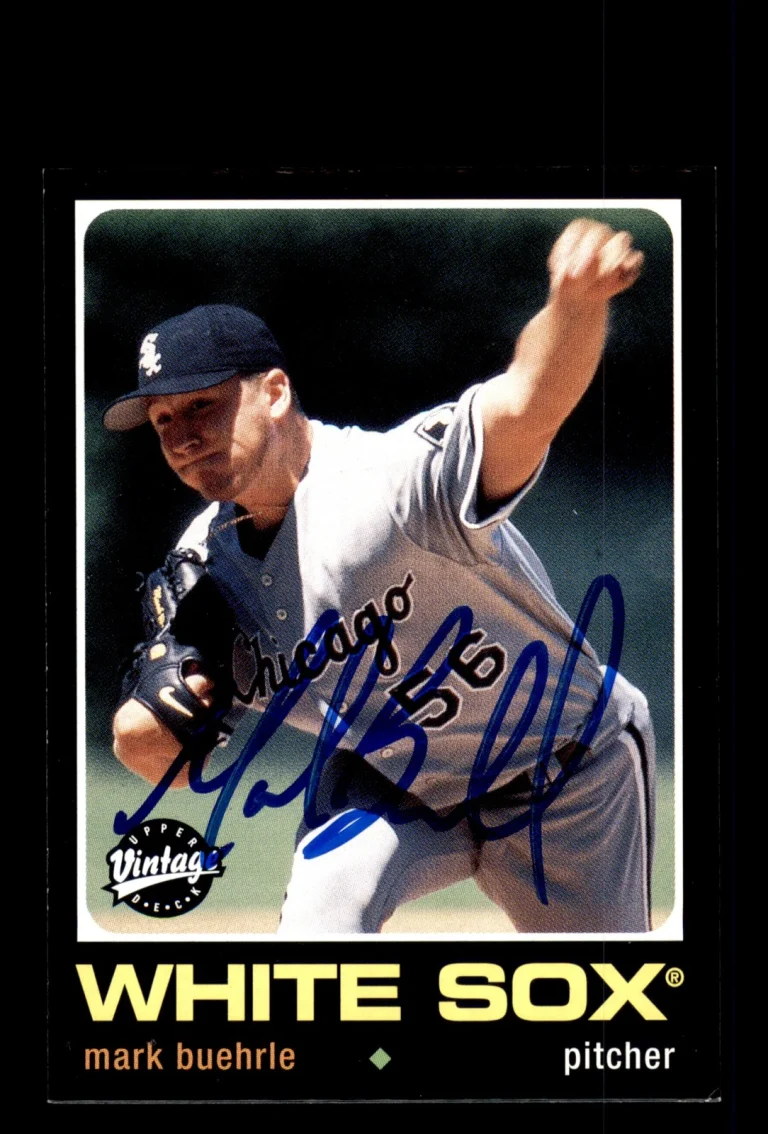 Signed Baseball Card Auto 2002 Upper Deck Vintage #109 Mark Buehrle White Sox