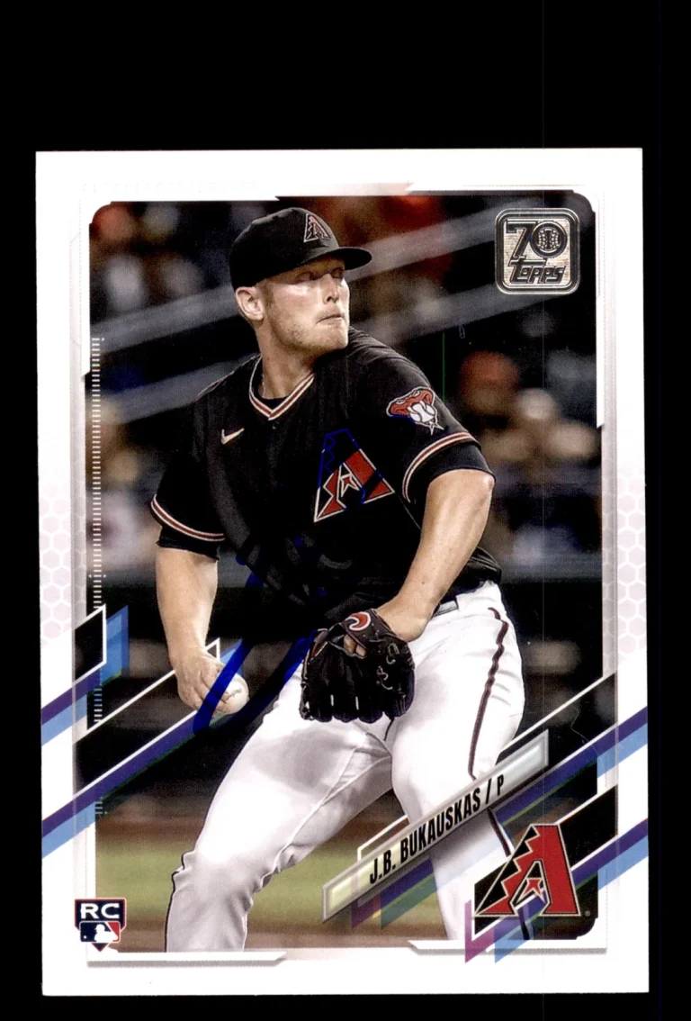 Signed Baseball Card Auto 2021 Topps #US74 J.B. Bukauskas Diamondbacks