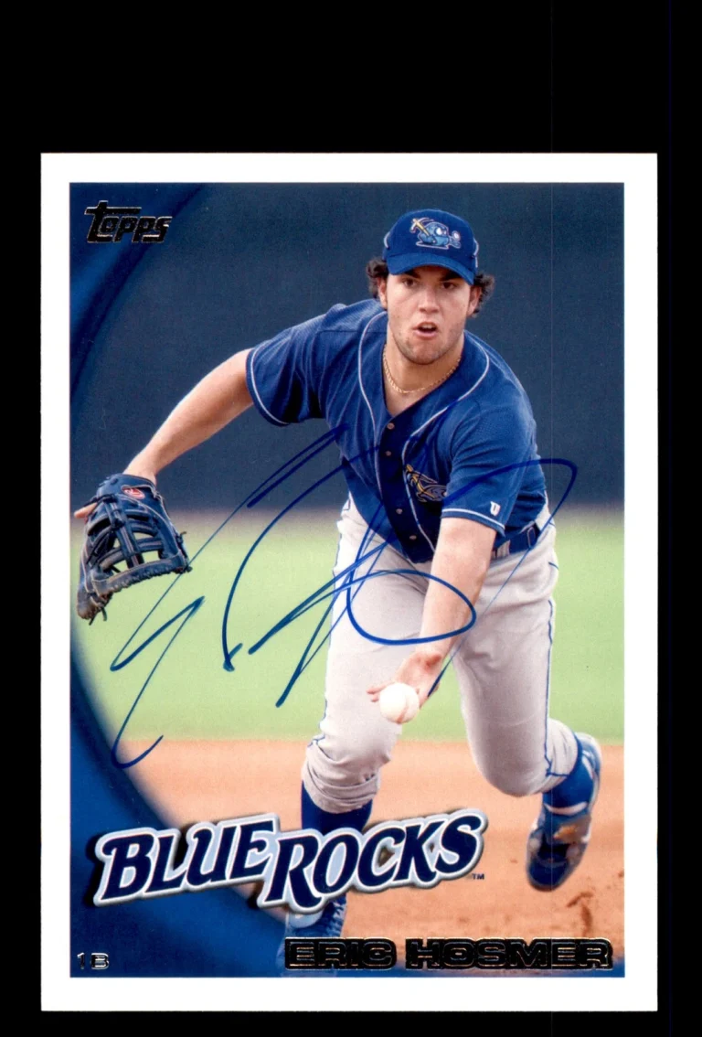 Signed Baseball Card Auto 2010 Topps Pro Debut #13 Eric Hosmer Royals RC