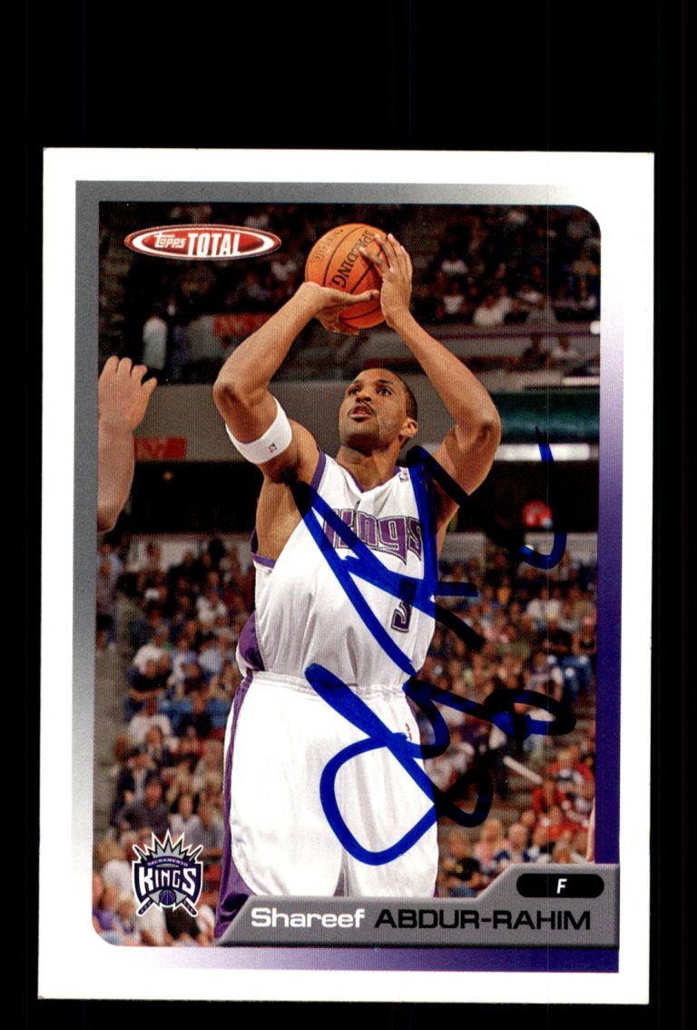 Signed Basketball Card Auto 2005-06 Topps Total #305 Shareef Abdur-Rahim
