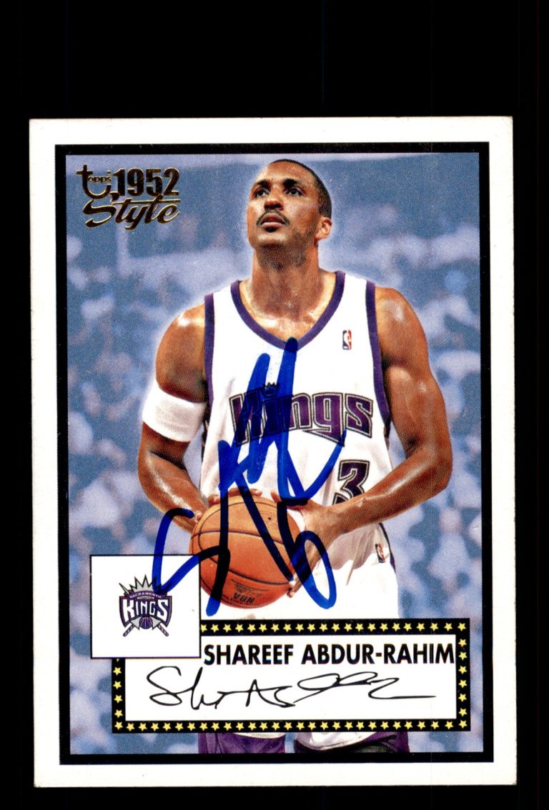 Signed Basketball Card Auto 2005-06 Topps 1952 Style #66 Shareef Abdur-Rahim