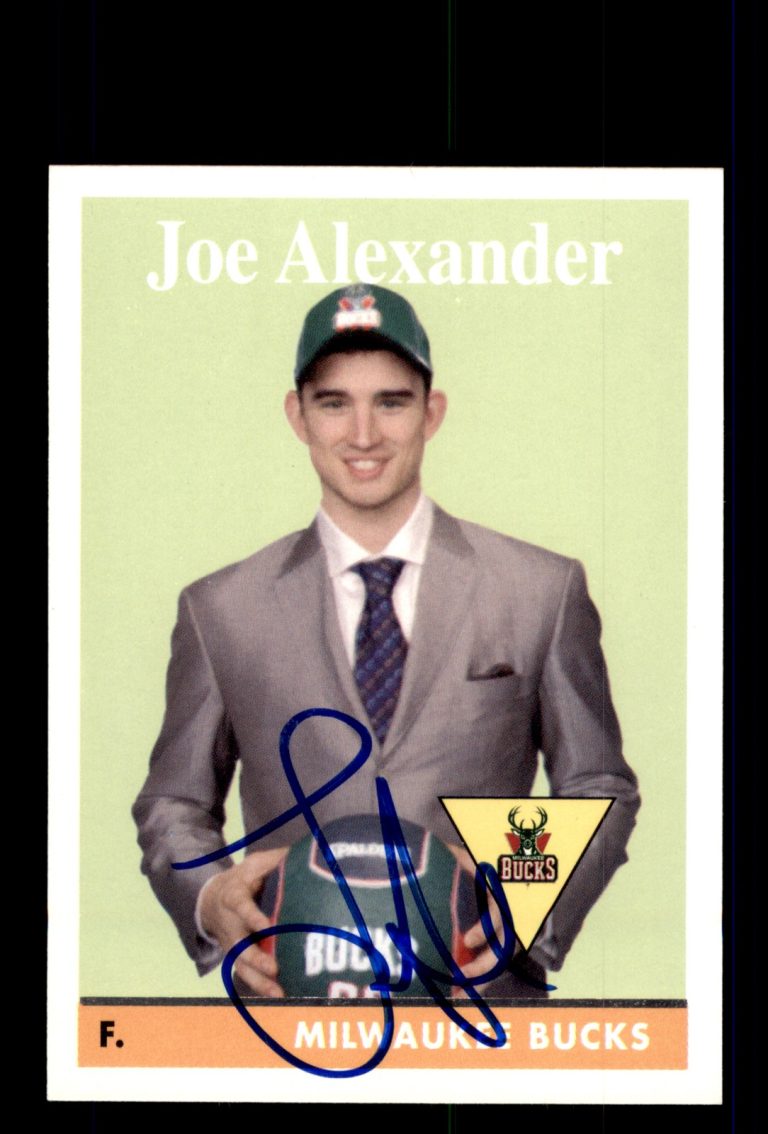 Signed Basketball Card Auto Joe Alexander 2008-09 Topps Var. #203 Bucks