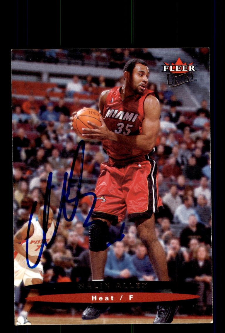 Signed Basketball Card Auto Malik Allen 2003-04 Fleer Ultra #12 Miami Heat