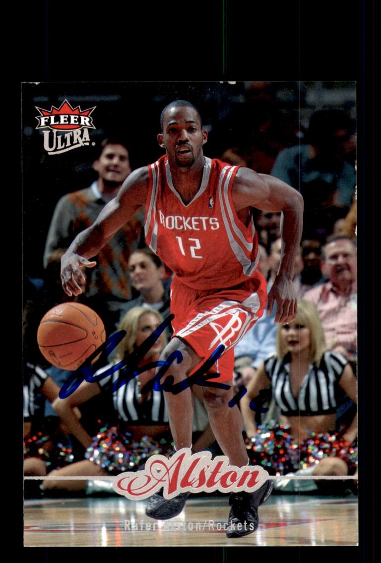 Signed Basketball Card Auto Rafer Alston 2007-08 Fleer Ultra #63 Rockets