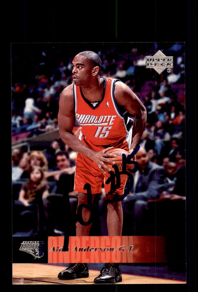 Signed Basketball Card Auto Alan Anderson 2006-07 Upper Deck #14 Bobcats