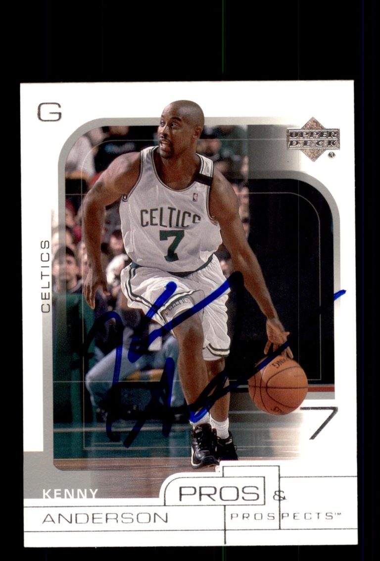 Signed Basketball Card Auto Kenny Anderson 2001-02 Upper Deck P&P #6 Celtics