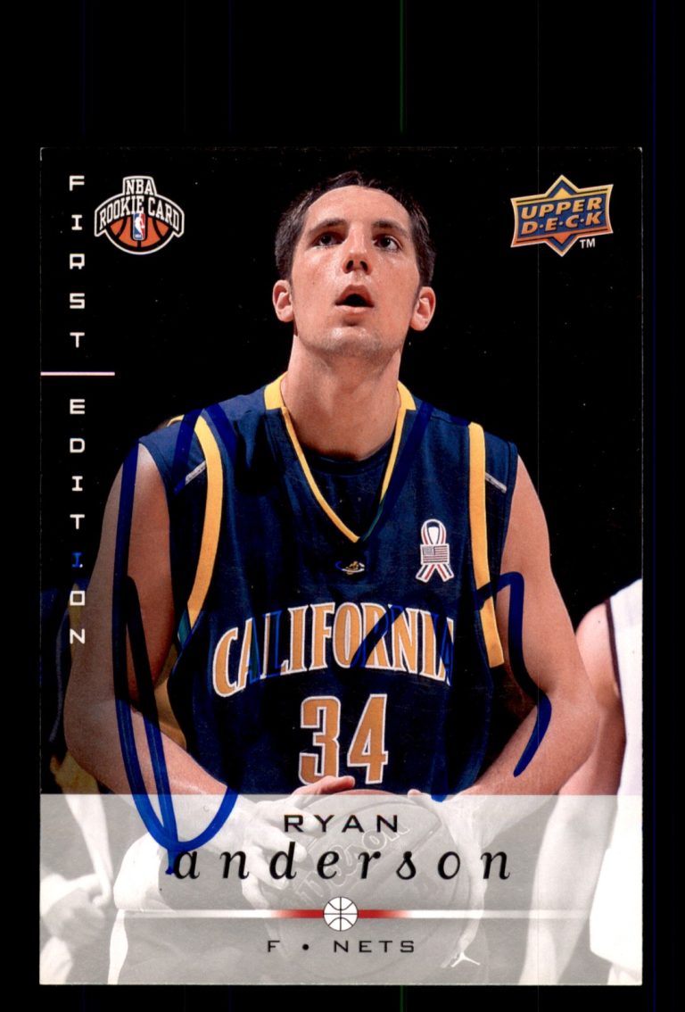 Signed Basketball Card Auto Ryan Anderson 2008-09 Upper Deck First Edition #236