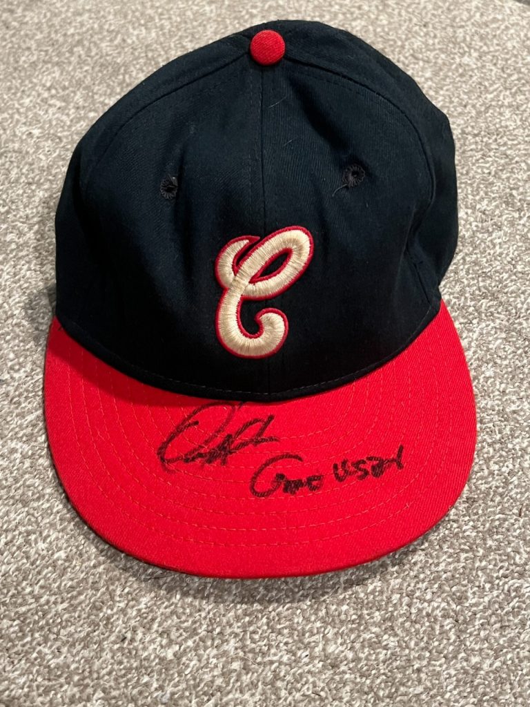 ORLANDO MERCADO SIGNED GAME USED BASEBALL HAT AUTO VTG CHICAGO WHITE SOX