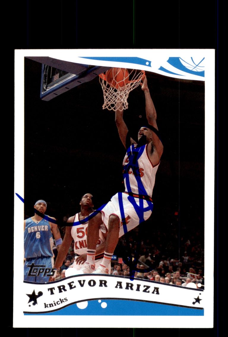 Signed Basketball Card Auto Trevor Ariza 2005-06 Topps #207 New York Knicks