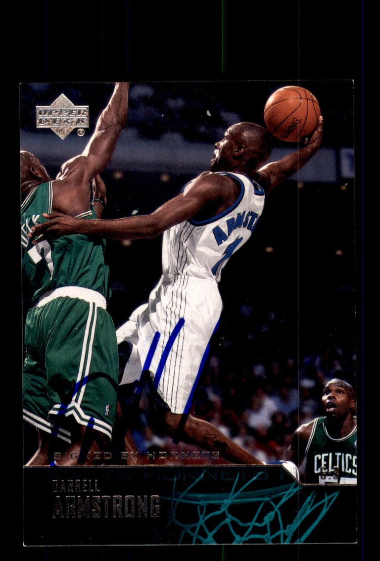 Signed Basketball Card Auto Darrell Armstrong 2004-05 Upper Deck #126 Hornets