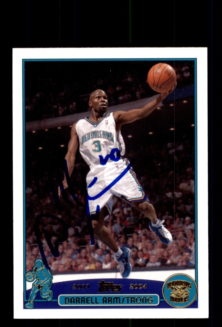 Signed Basketball Card Auto Darrell Armstrong 2003-04 Topps #117 Factory Set