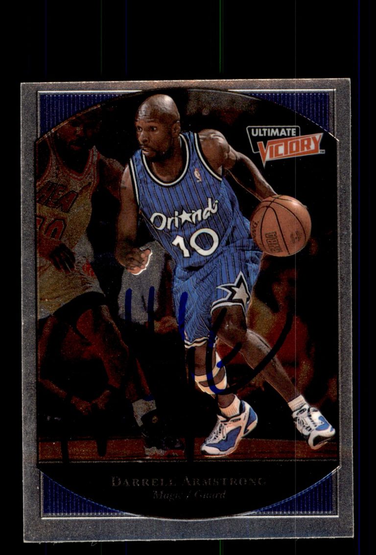 Signed Basketball Card Auto Darrell Armstrong 1999-00 Upper Deck Ult. Victory