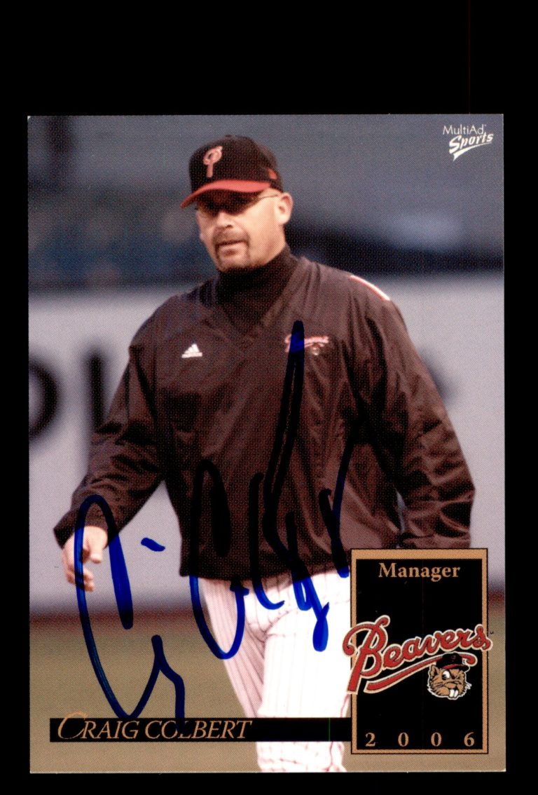 Signed Baseball Card Auto Craig Colbert 2006 MultiAd Portland Beavers #3