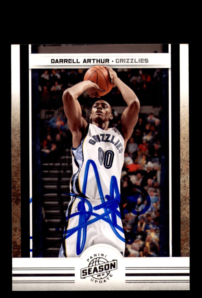 Signed Basketball Card Auto Darrell Arthur 2009-10 Panini Season Update #63