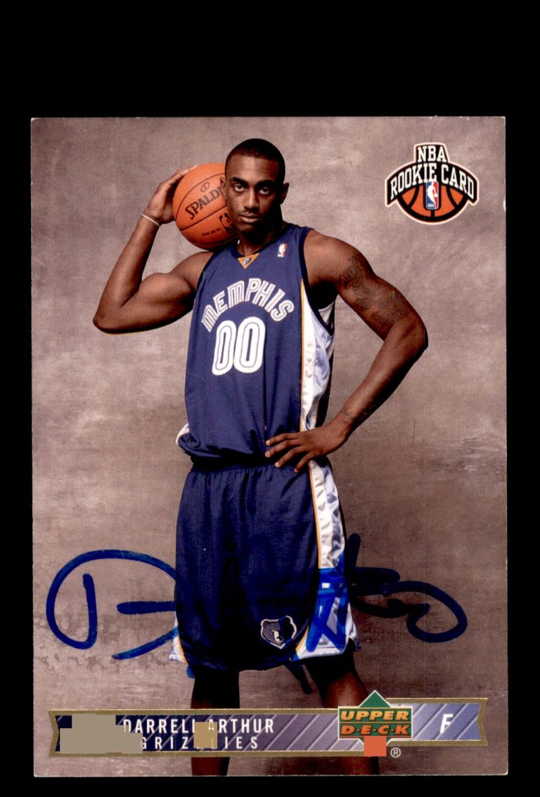 Signed Basketball Card Auto Darrell Arthur 2008-09 Upper Deck Lineage #221