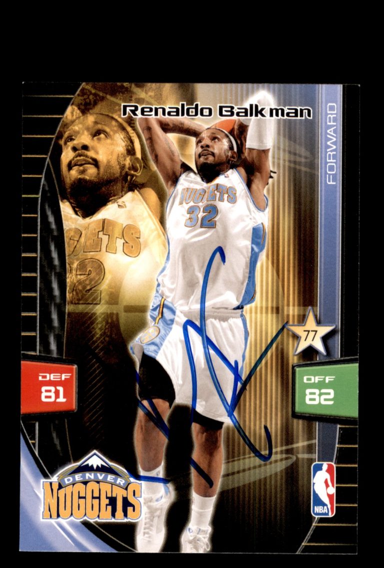 Signed Basketball Card Auto Renaldo Balkman 2009-10 Panini Adrenalyn XL Nuggets