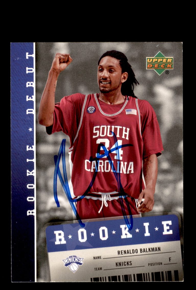 Signed Basketball Card Auto Renaldo Balkman 2006-07 Upper Deck Rookie Debut #122