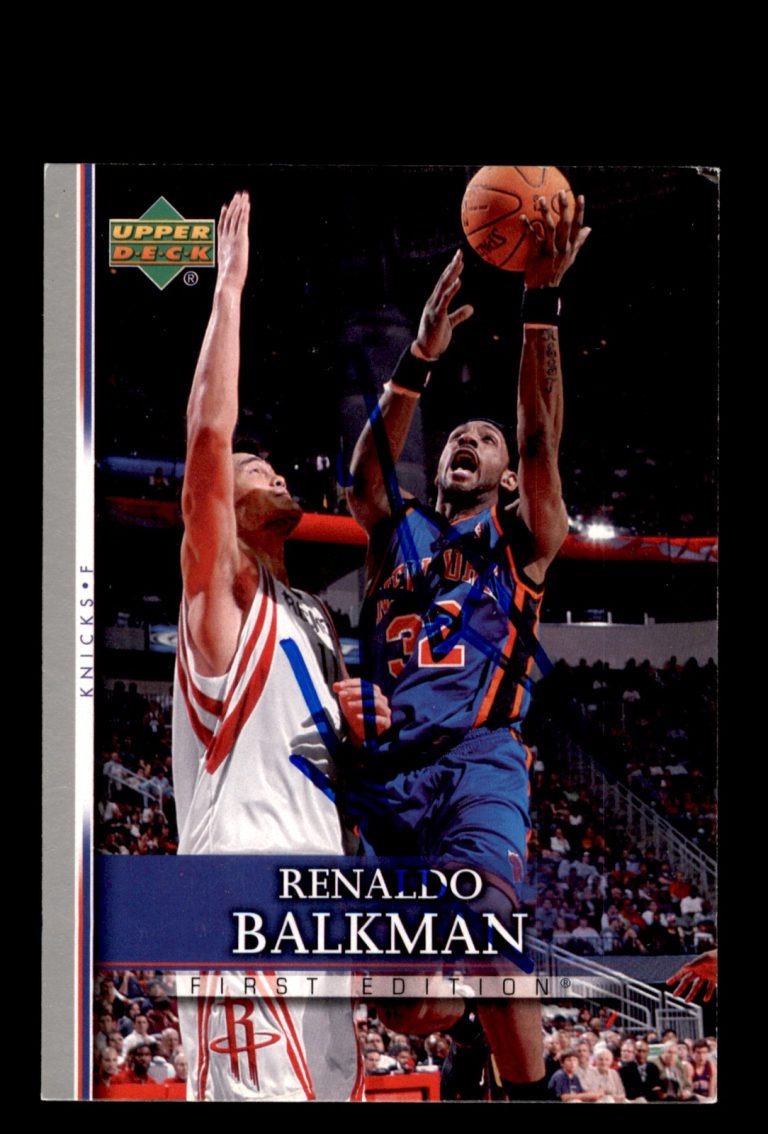 Signed Basketball Card Auto Renaldo Balkman 2007-08 Upper Deck First Edition #96