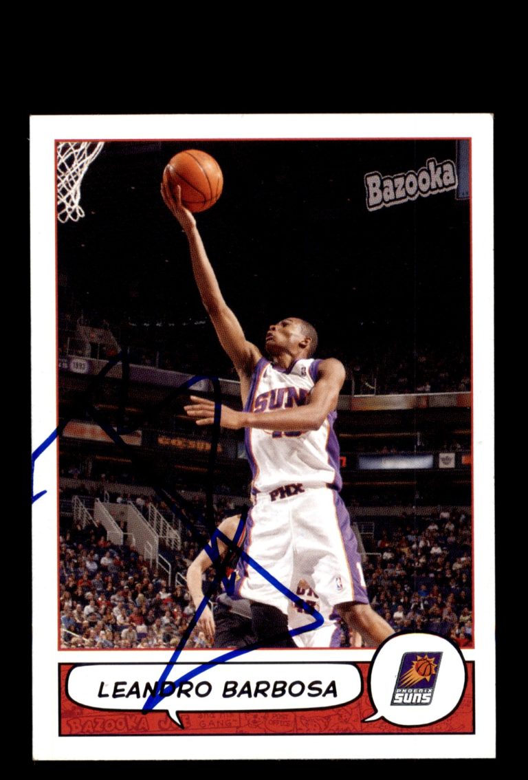 Signed Basketball Card Auto Leandro Barbosa 2004-05 Bazooka #110 Phoenix Suns