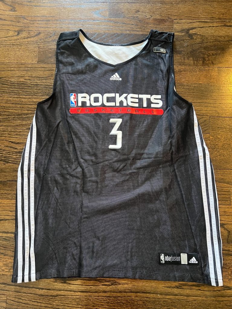 NBA SUMMER LEAGUE GAME USED JERSEY HOUSTON ROCKETS TREVON HUGHES WISCONSIN