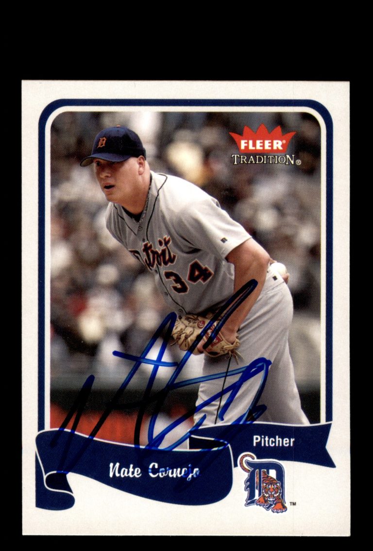Signed Baseball Card Auto Nate Cornejo 2004 Fleer Tradition #101 Detroit Tigers
