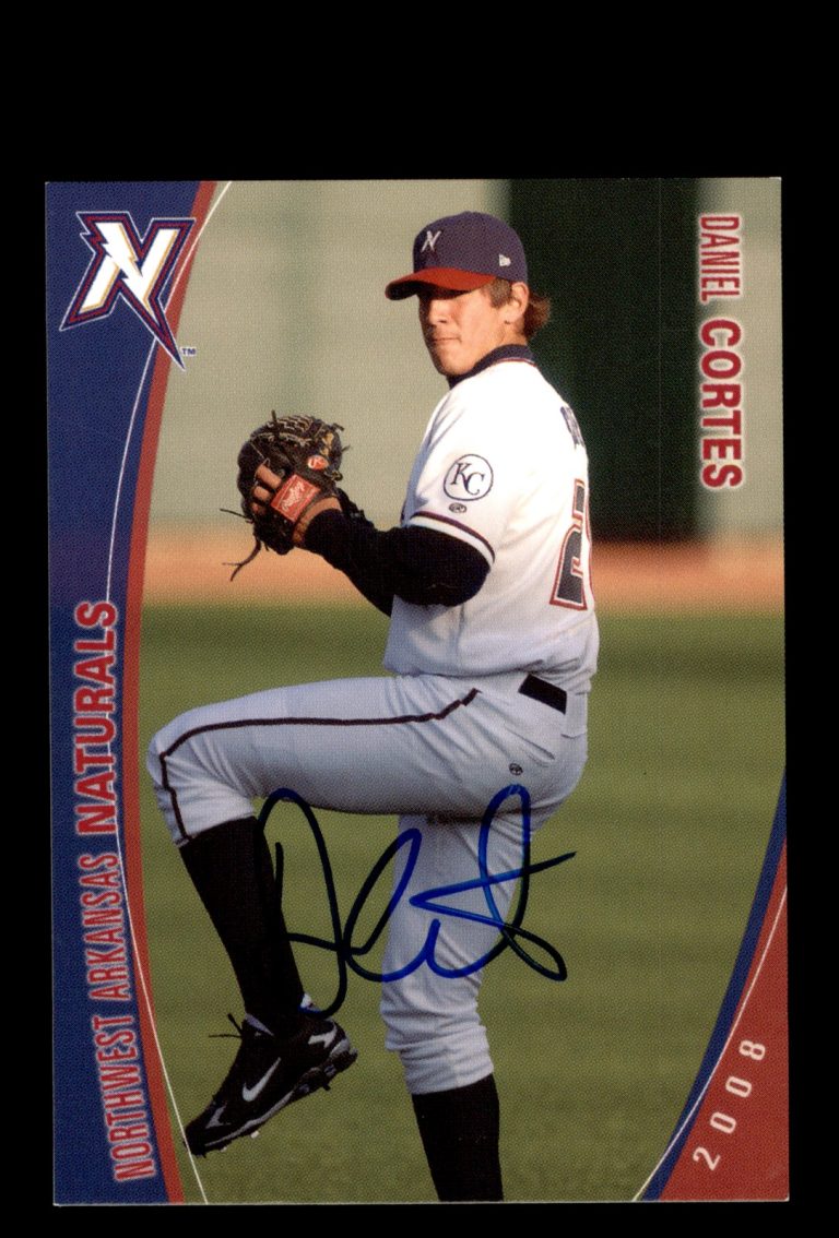 Signed Baseball Card Auto Daniel Cortes 2008 Northwest Arkansas Naturals