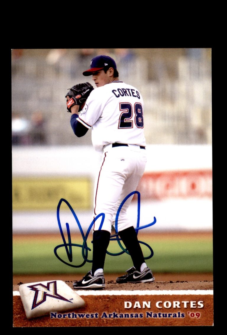 Signed Baseball Card Auto Dan Cortes 2009 Northwest Arkansas Naturals