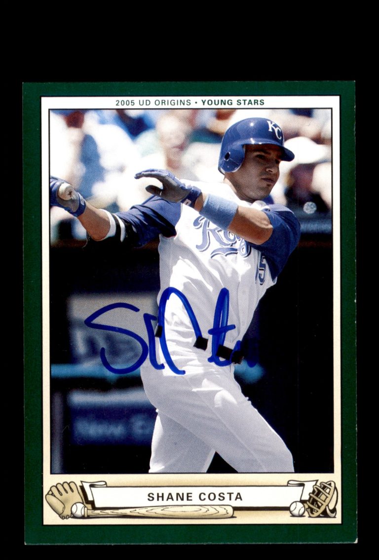 Signed Baseball Card Auto Shane Costa 2005 Upper Deck Orgins #277 Royals
