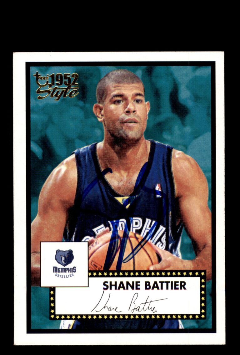 Signed Basketball Card Auto Shane Battier 2005-06 Topps 1952 Style #11 Grizzlies