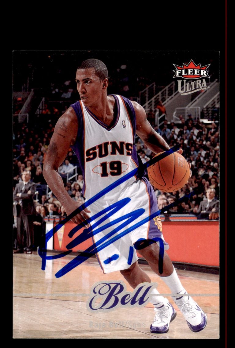 Signed Basketball Card Auto Raja Bell 2007-08 Fleer Ultra #152 Suns
