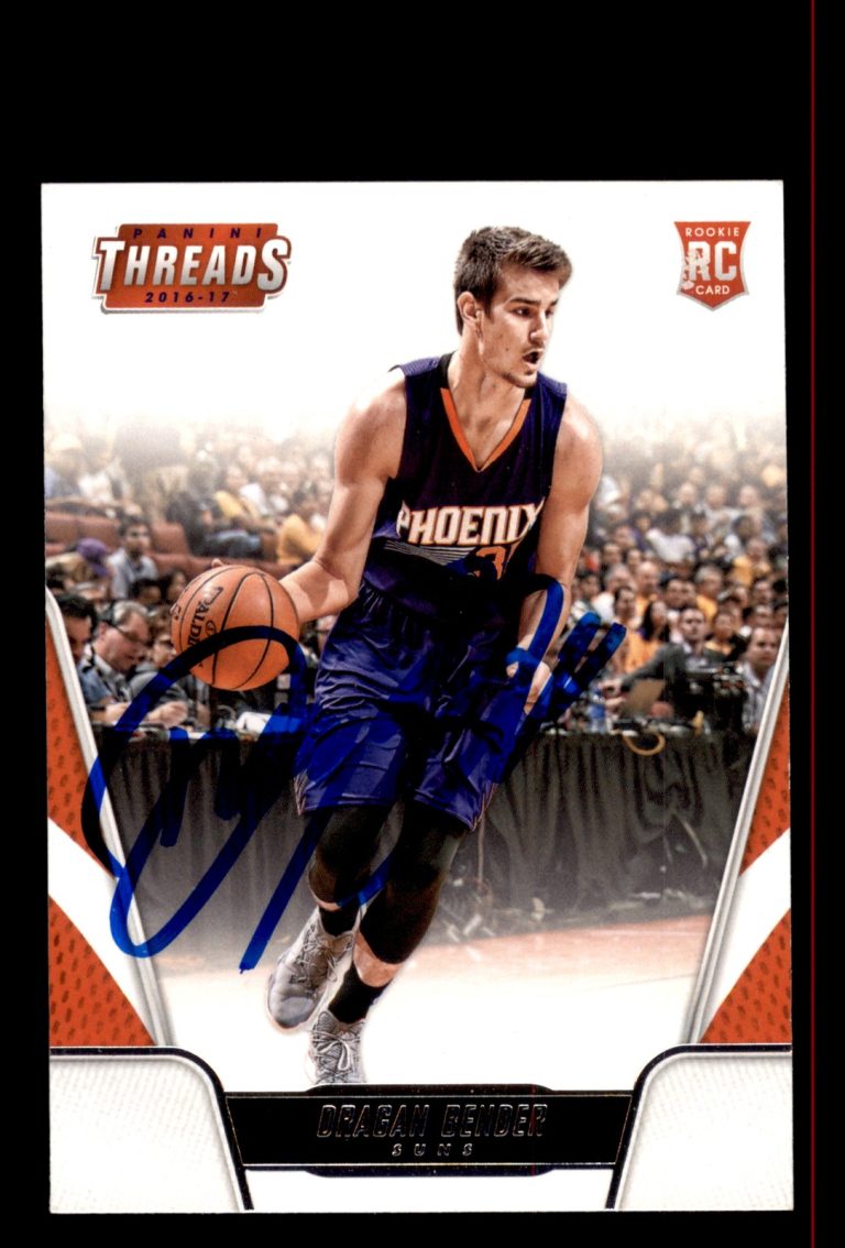 Signed Basketball Card Auto Dragan Bender 2016-17 Panini Threads #186 Suns