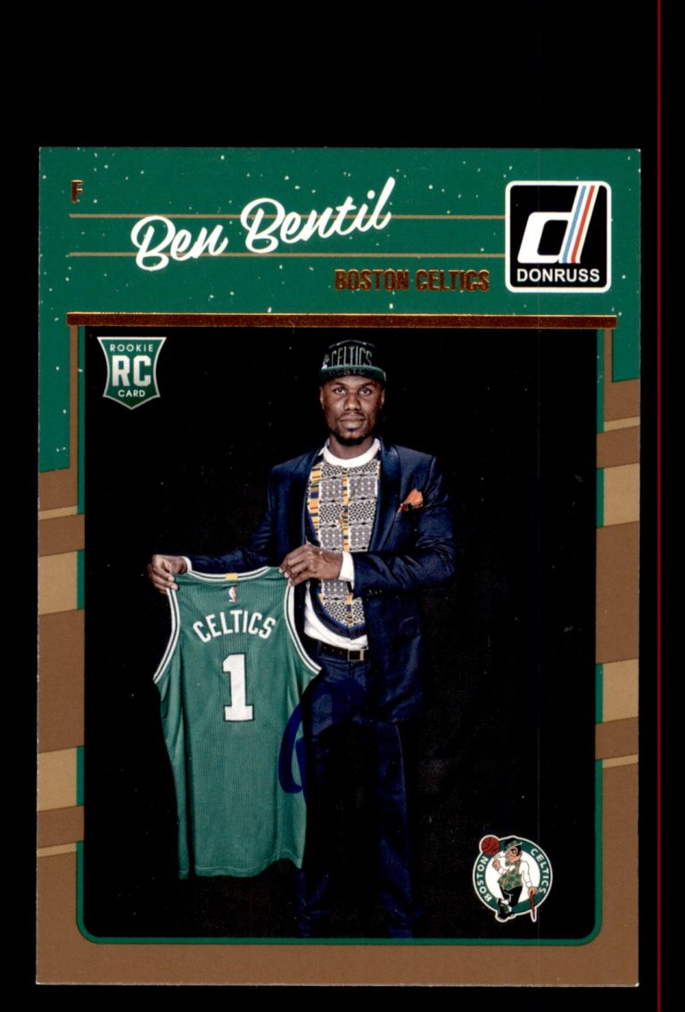 Signed Basketball Card Auto Ben Bentil 2016-17 Donruss #190 Boston Celtics