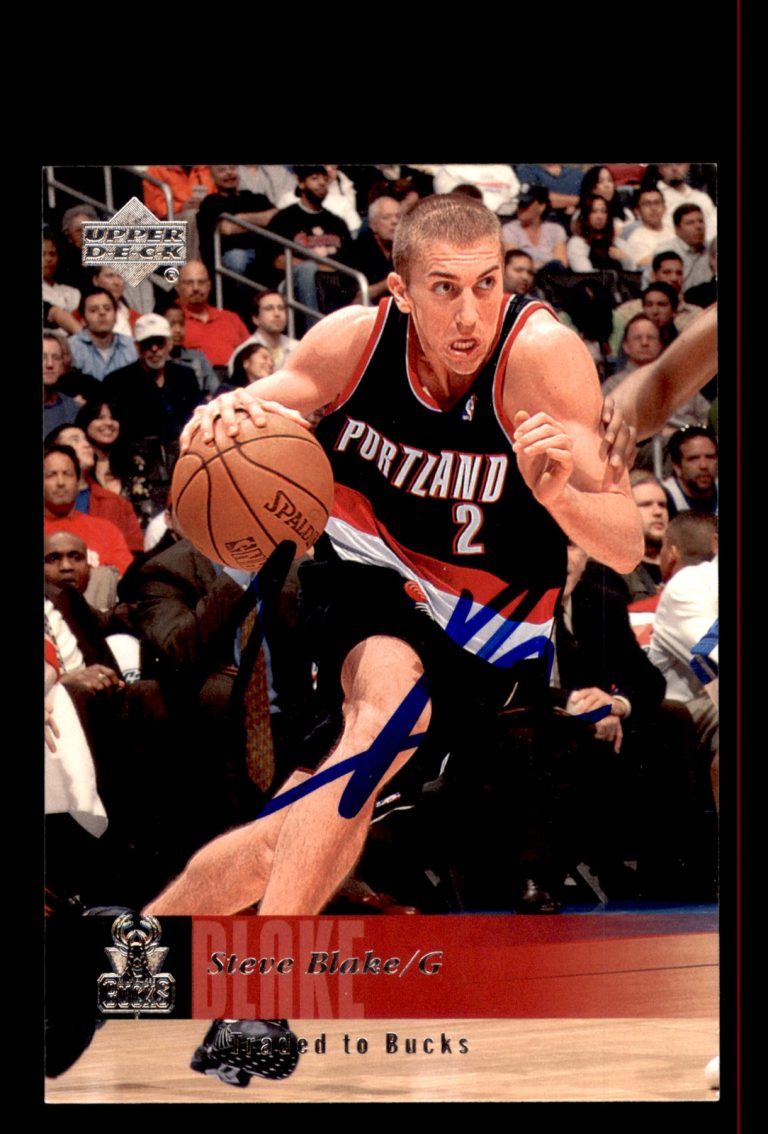 Signed Basketball Card Auto Steve Blake 2006-07 Upper Deck #158 Milwaukee Bucks