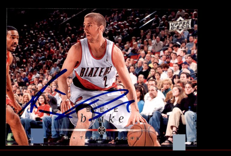 Signed Basketball Card Auto Steve Blake 2008-09 Upper Deck #159 Trail Blazers