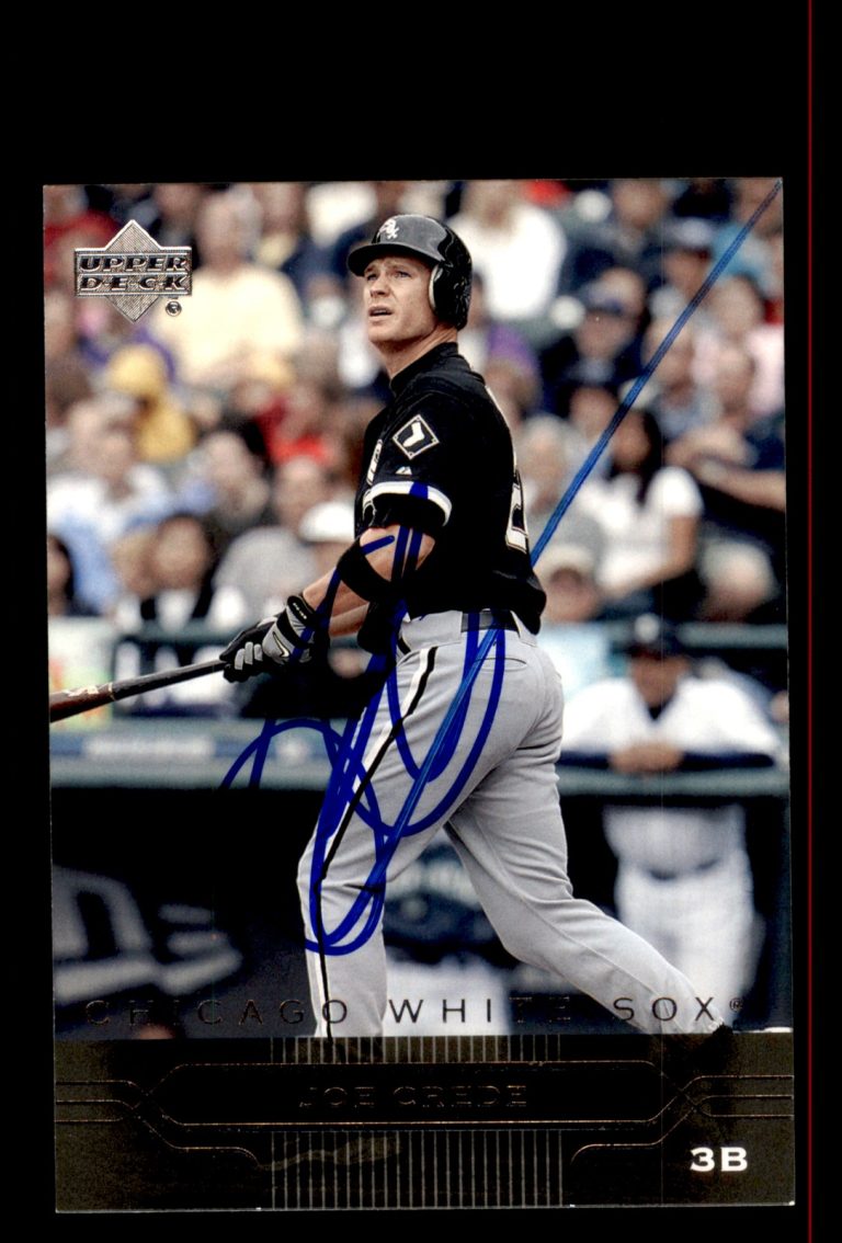 Signed Baseball Card Auto Joe Crede 2005 Upper Deck #328 Chicago White Sox