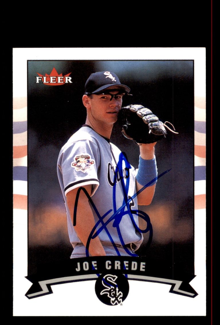 Signed Baseball Card Auto Joe Crede 2002 Fleer #360 Chicago White Sox
