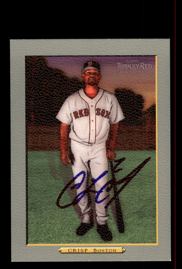 Signed Baseball Card Auto Coco Crisp 2006 Topps Turkey Red #378 Boston Red Sox