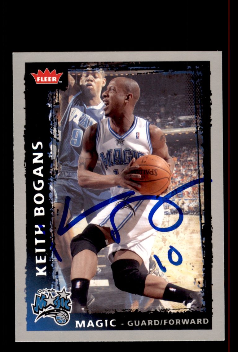 Signed Basketball Card Auto Keith Bogans 2008-09 Fleer #15 Orlando Magic