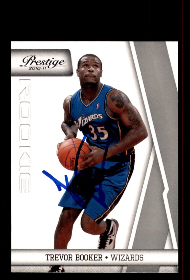 Signed Basketball Card Auto Trevor Booker 2010-11 Panini Prestige #232 Wizards