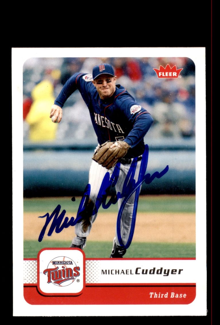 Signed Baseball Card Auto Michael Cuddyer 2006 Fleer #367 Minnesota Twins