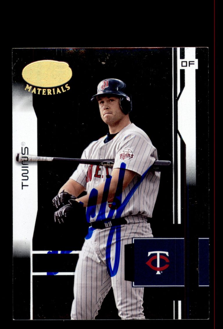 Signed Baseball Card Auto Michael Cuddyer 2003 Leaf Certified Materials #101