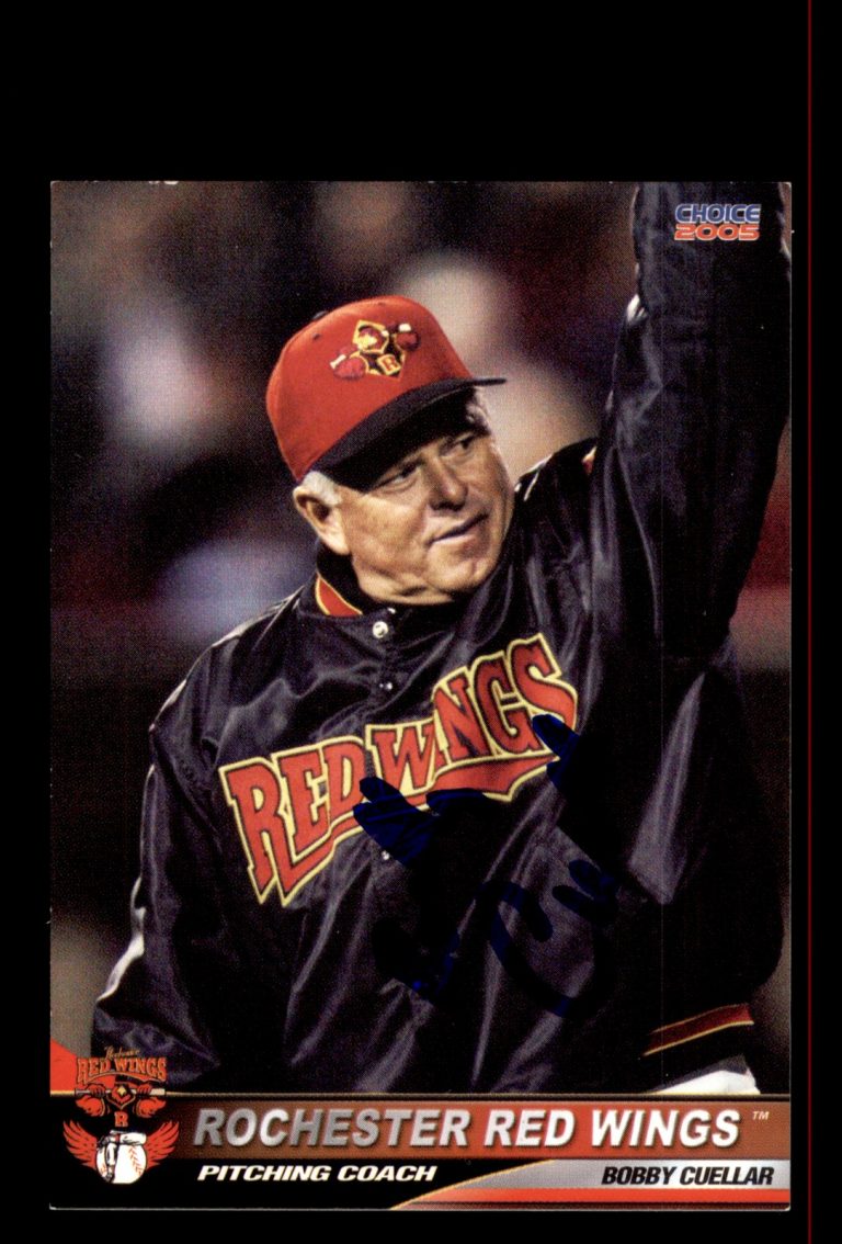 Signed Baseball Card Auto Bobby Cuellar 2005 Choice Rochester Red Wings #8