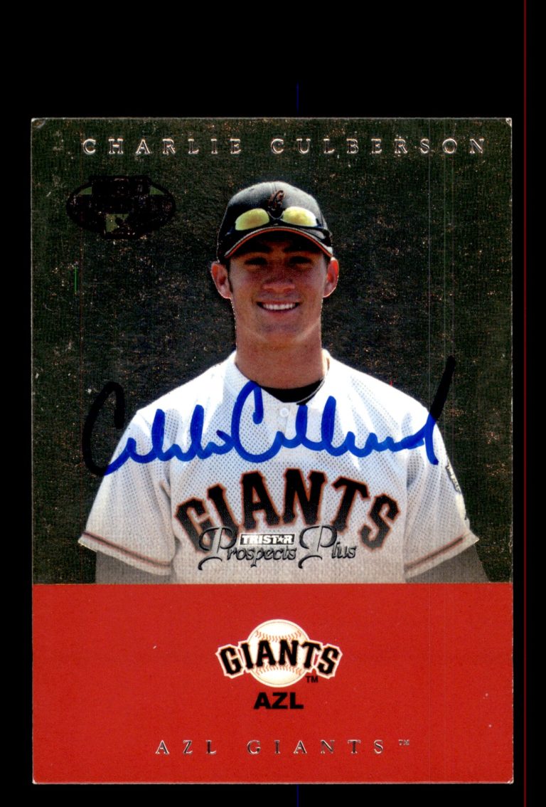 Signed Baseball Card Auto Charlie Culberson 2007 TriStar Prospects Plus #48