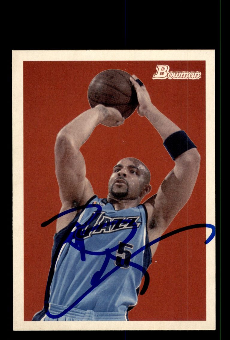 Signed Basketball Card Auto Carlos Boozer 2009-10 Bowman 48 #76 Utah Jazz