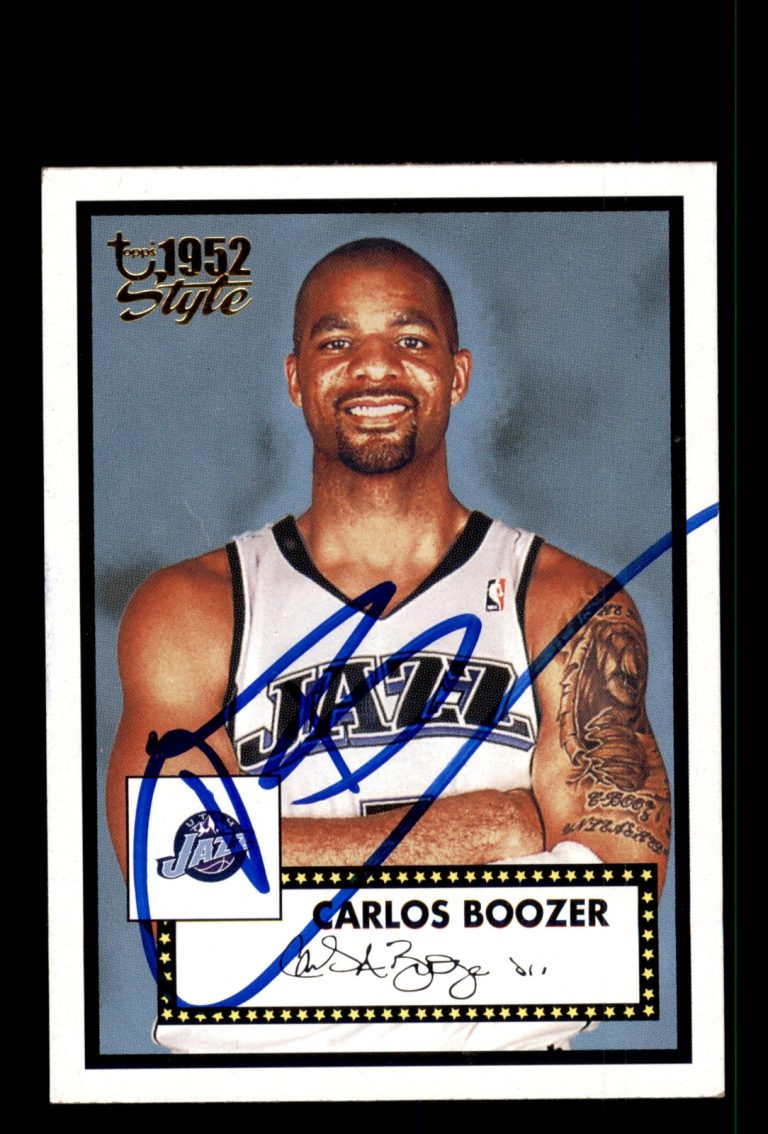 Signed Basketball Card Auto Carlos Boozer 2005-06 Topps 1952 Style #130 Jazz