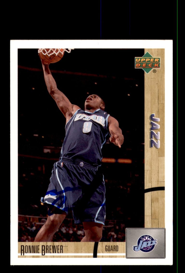 Signed Basketball Card Auto Ronnie Brewer 2008-09 Upper Deck Lineage #163