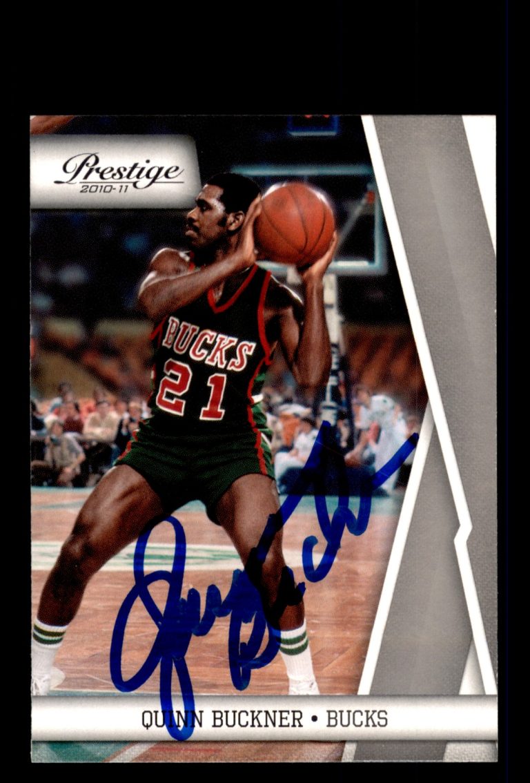 Signed Basketball Card Auto Quinn Buckner 2010-11 Panini Prestige #147 Bucks