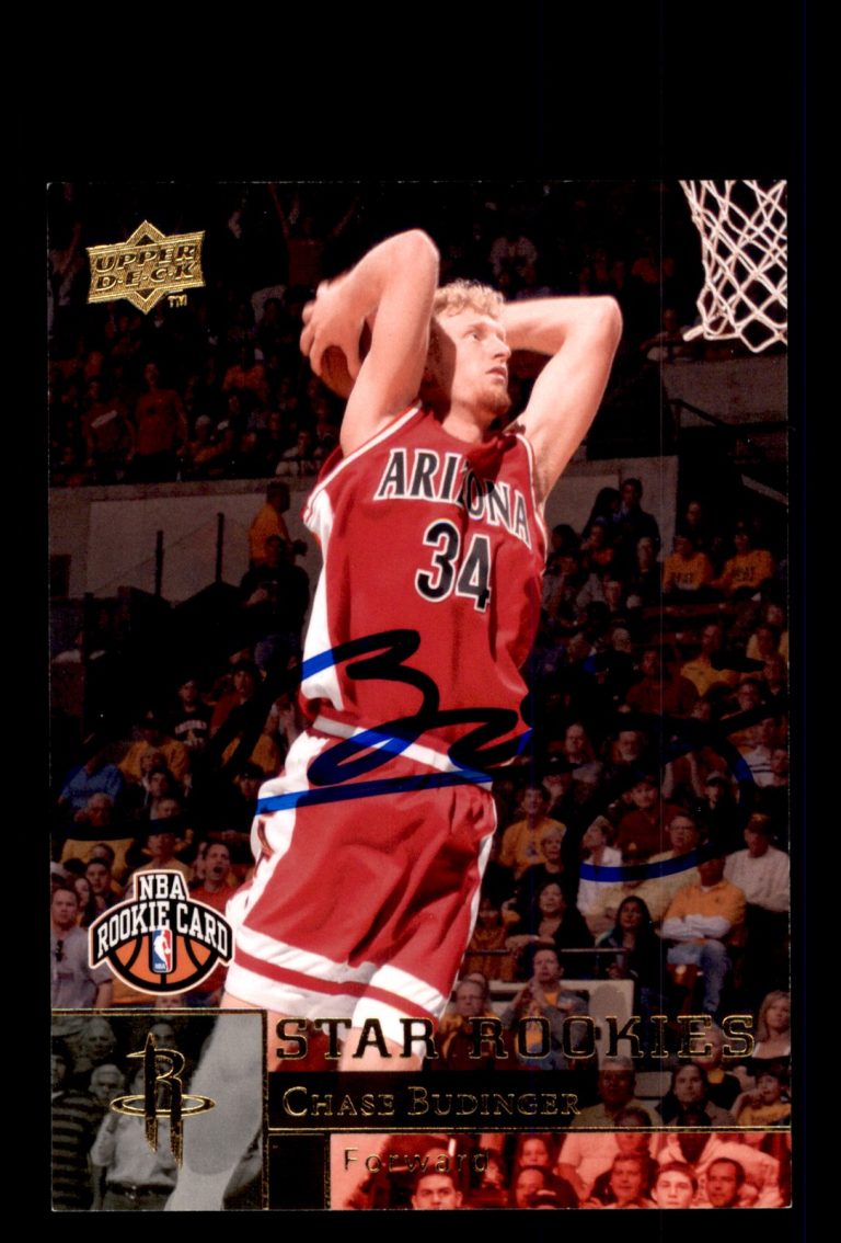 Signed Basketball Card Auto Chase Budinger 2009-10 Upper Deck #225 Rockets