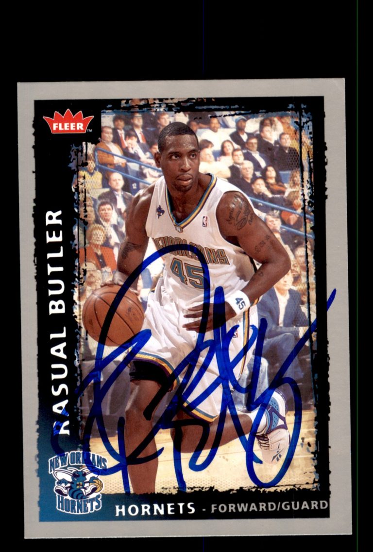 Signed Basketball Card Auto Rasual Butler 2008-09 Fleer #112 New Orleans Hornets